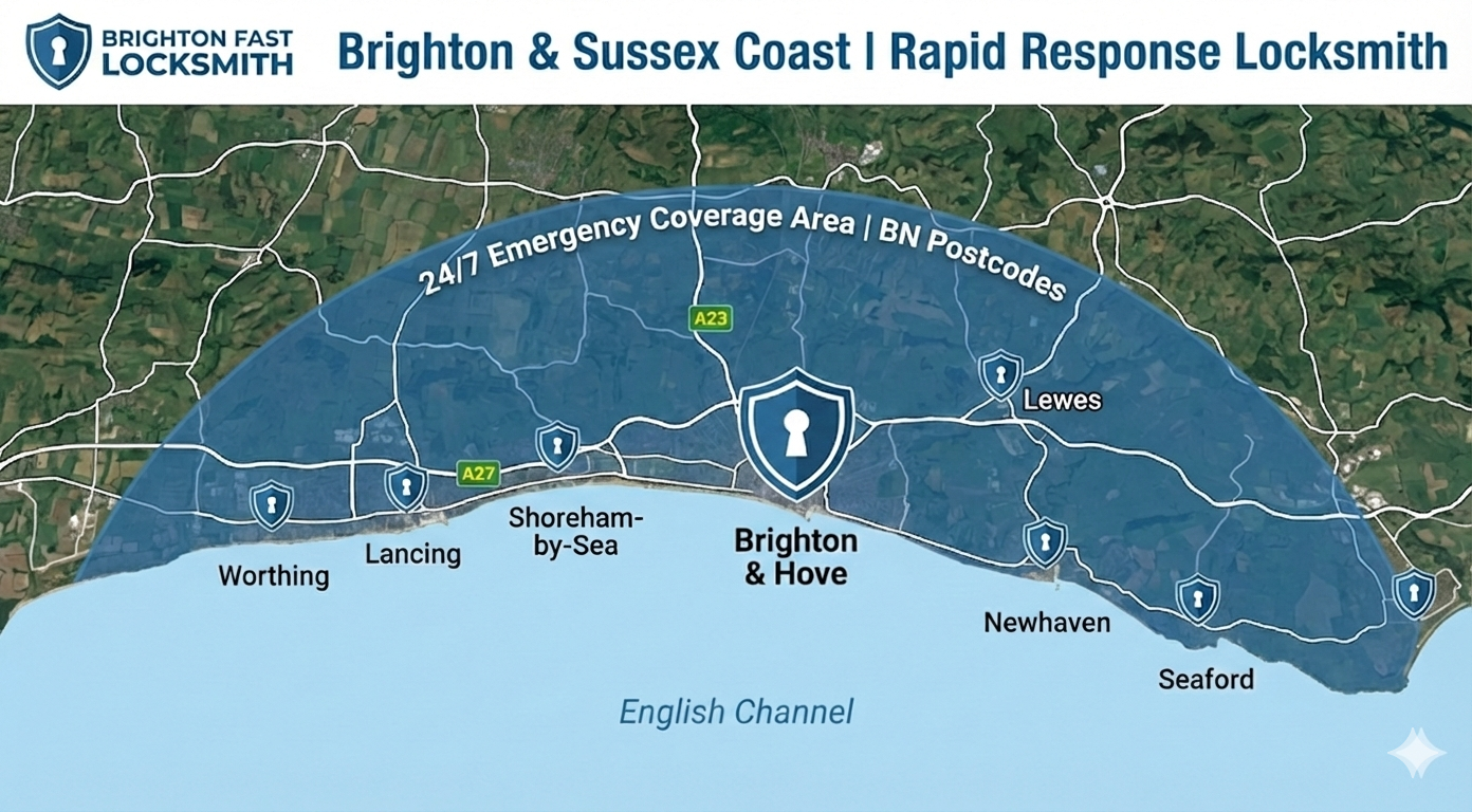 Brighton Locksmith Map